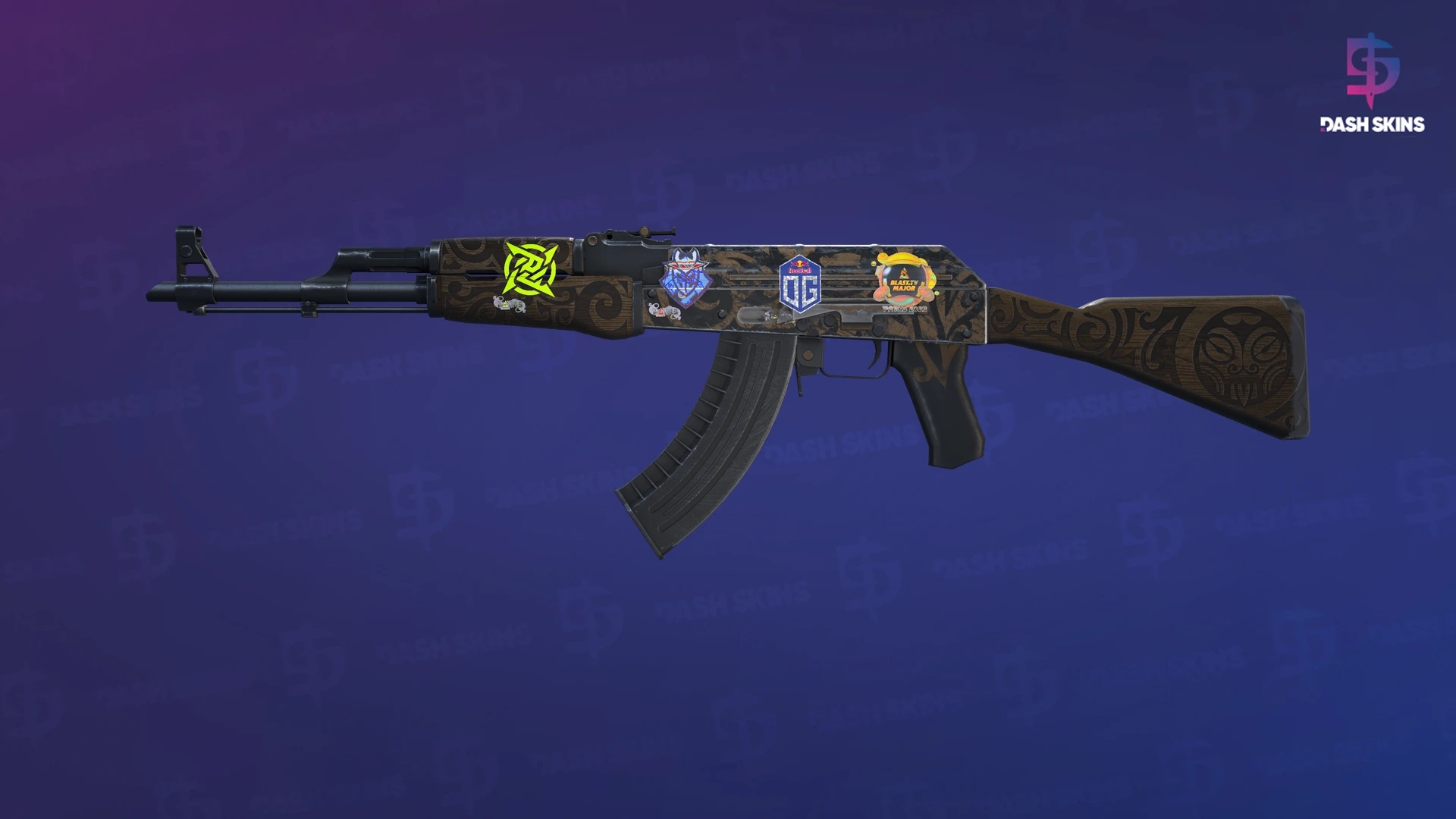 AK-47 | Uncharted (Battle-Scarred) Screenshot Playside