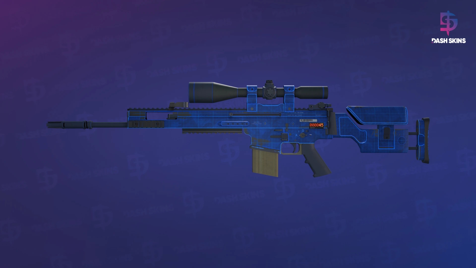 StatTrak™ SCAR-20 | Blueprint (Field-Tested) Screenshot Playside