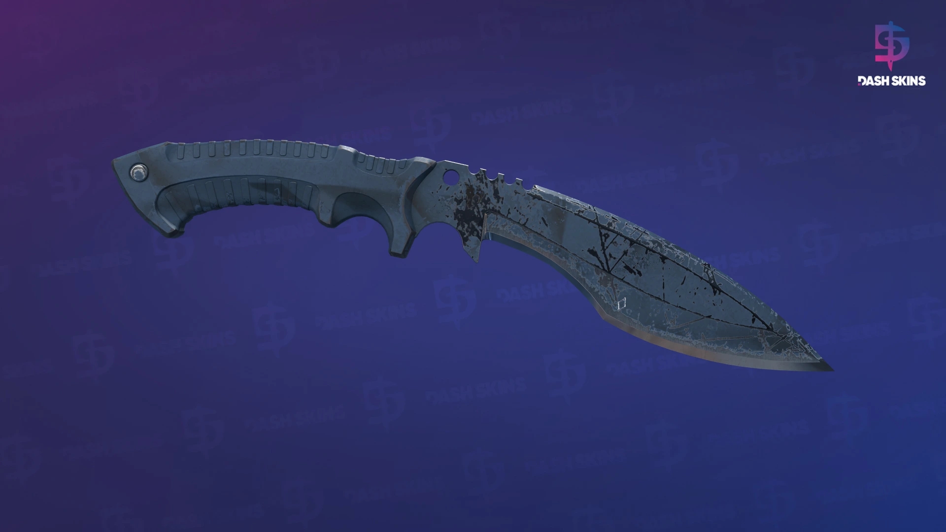★ StatTrak™ Kukri Knife | Night Stripe (Well-Worn) Screenshot Playside