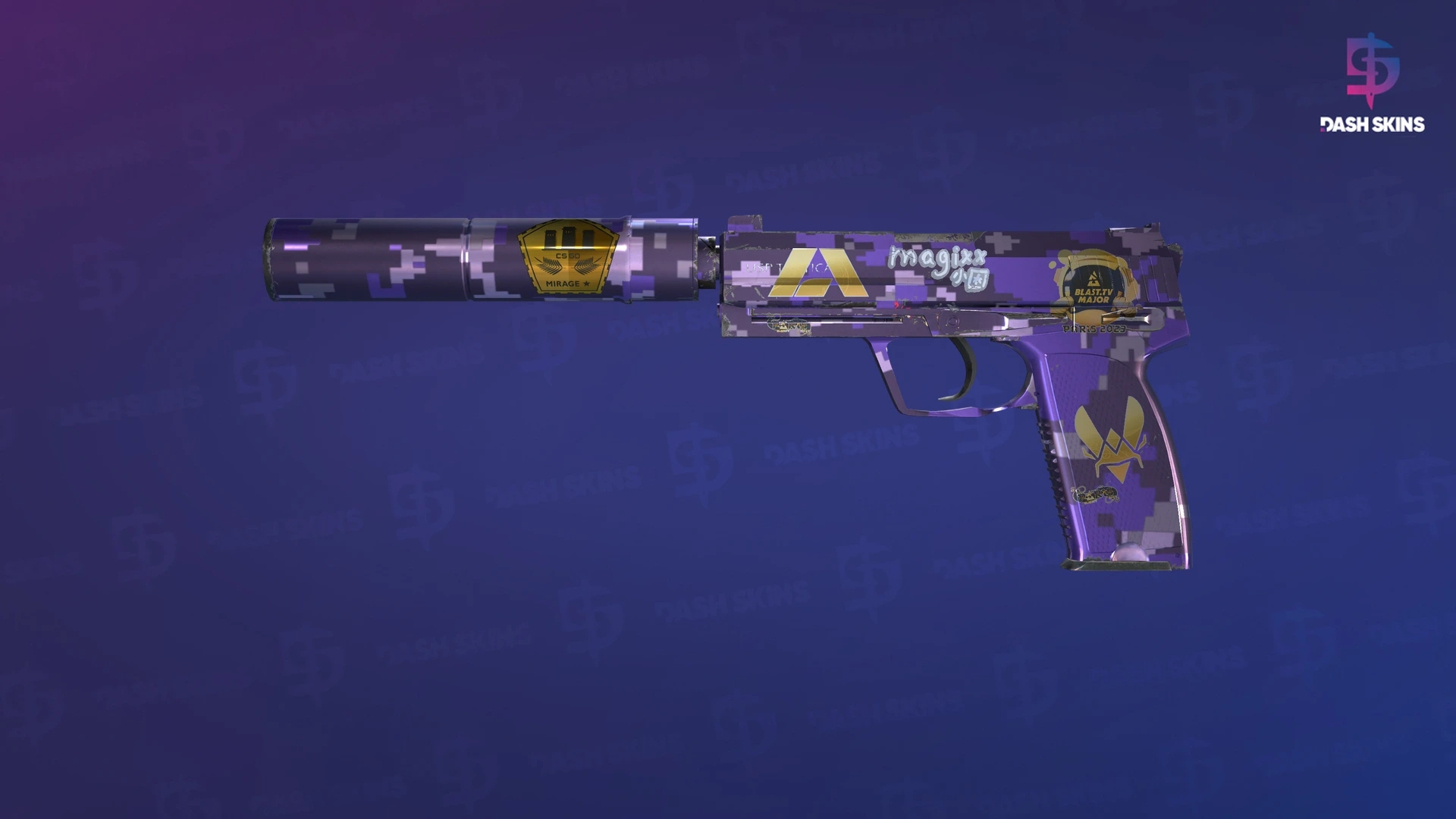 Souvenir USP-S | Purple DDPAT (Minimal Wear) Screenshot Playside