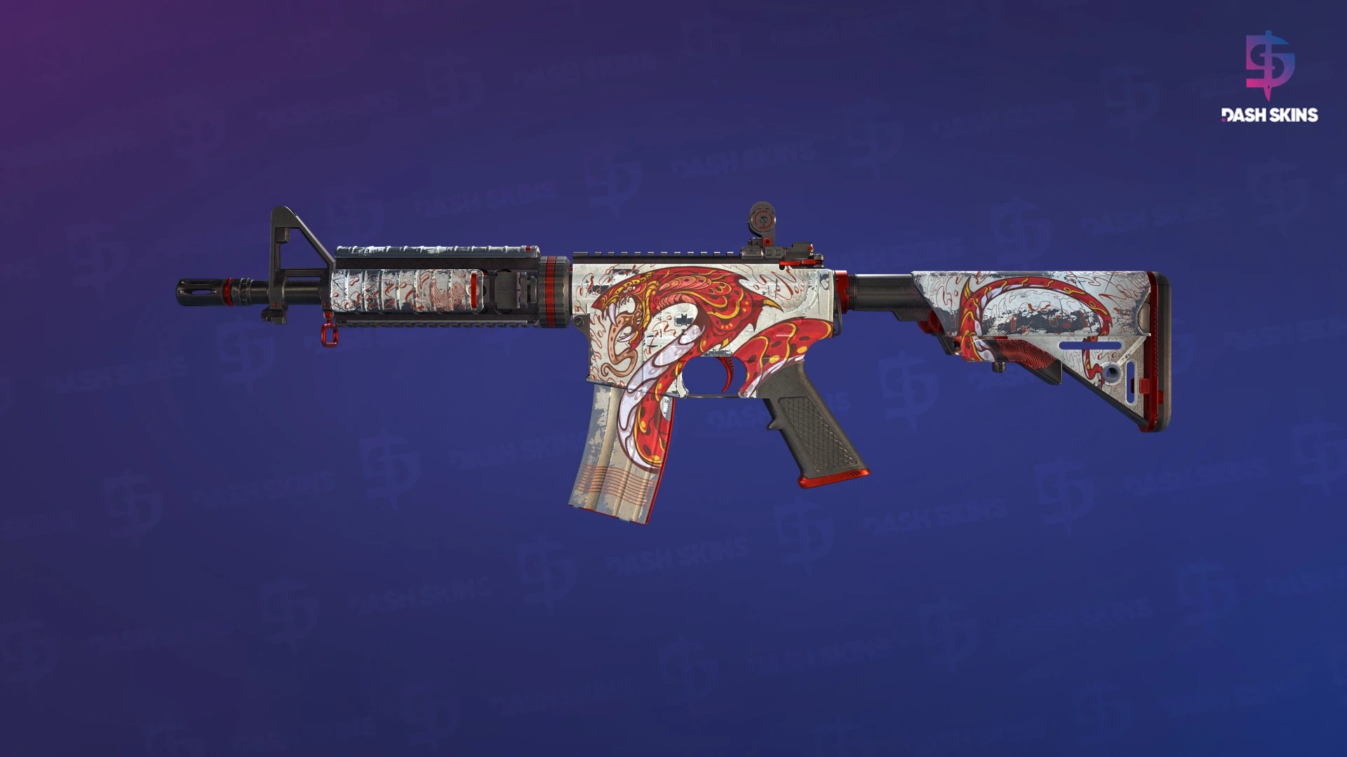 M4A4 | Falak (Well-Worn) Screenshot Playside