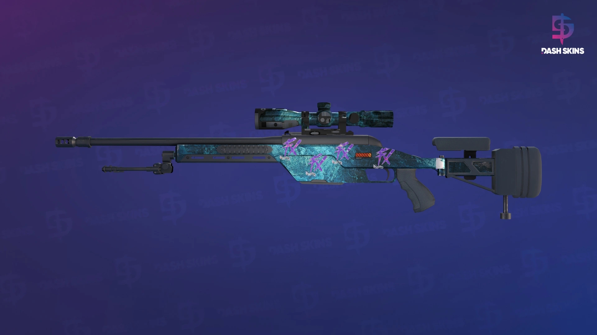 StatTrak™ SSG 08 | Abyss (Battle-Scarred) Screenshot Playside