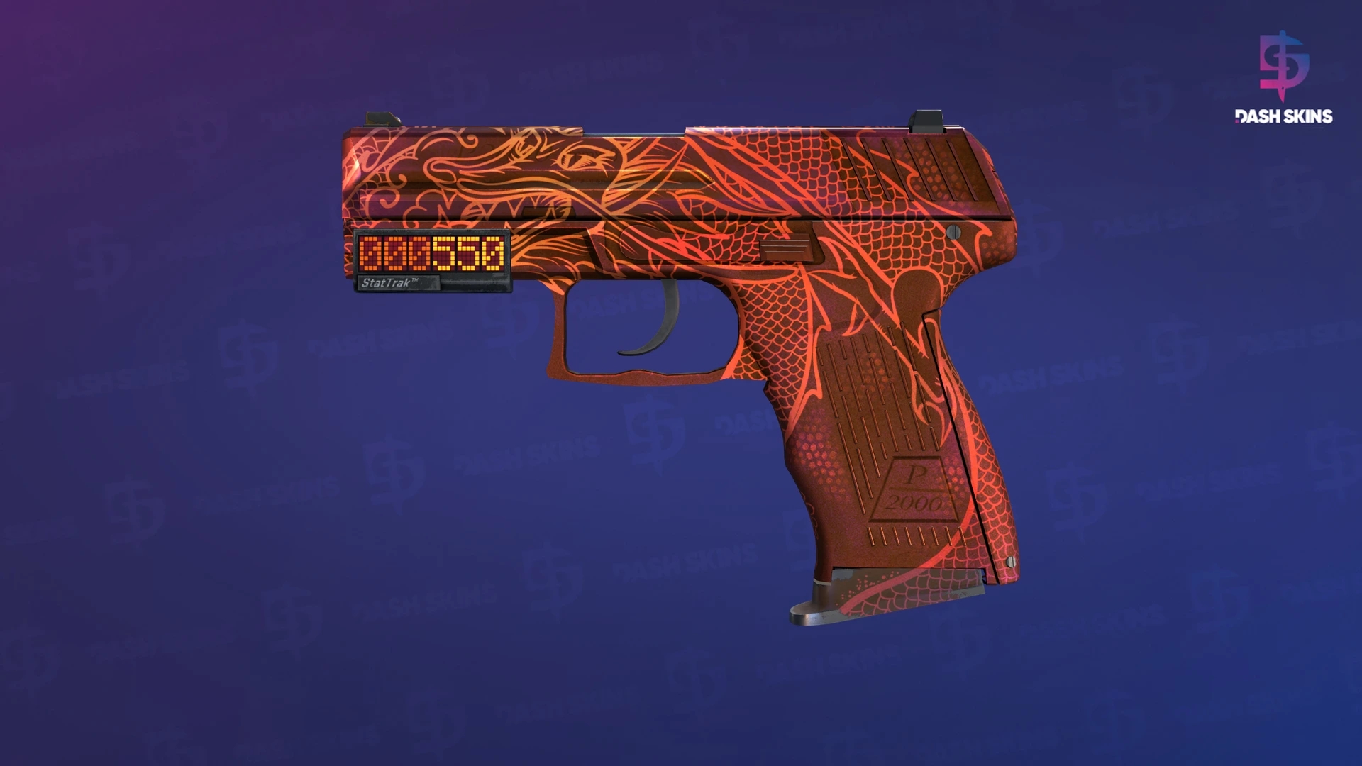 StatTrak™ P2000 | Imperial Dragon (Field-Tested) Screenshot Playside