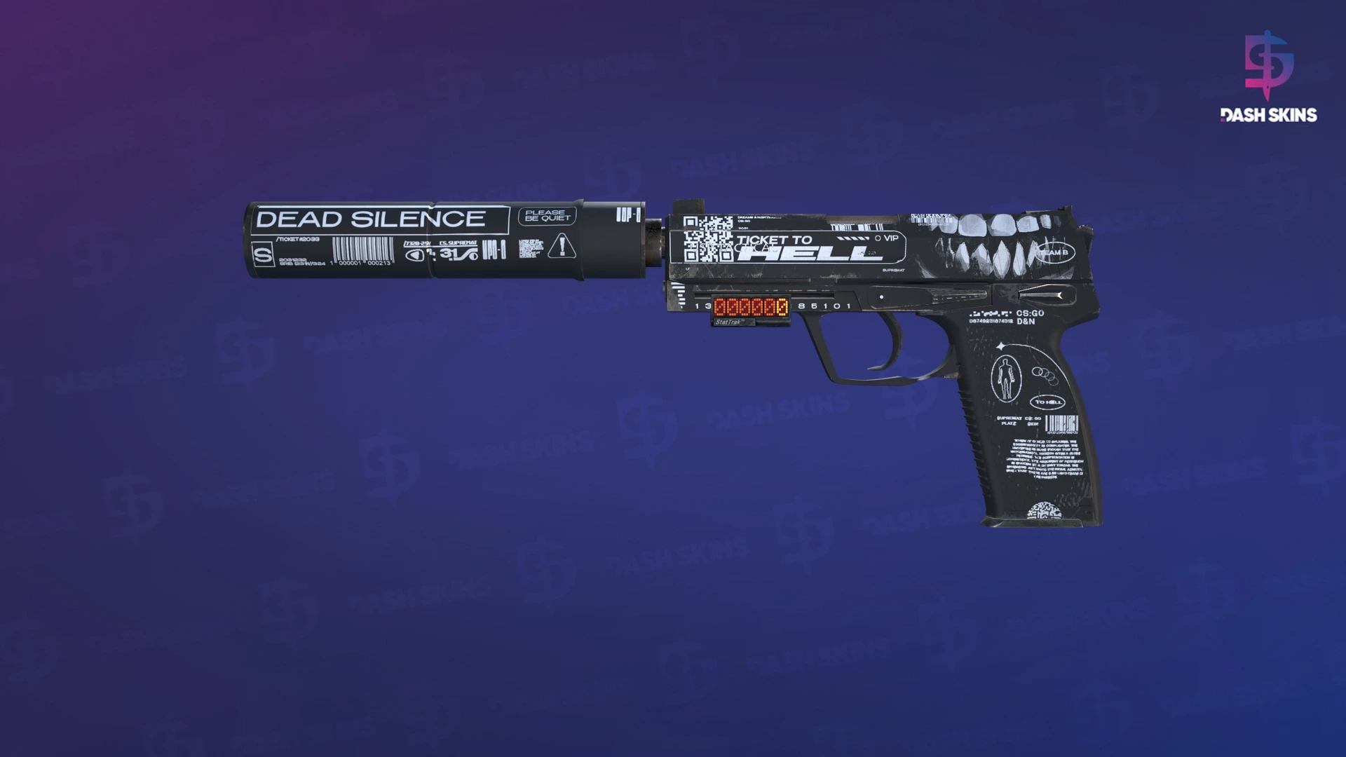 StatTrak™ USP-S | Ticket to Hell (Field-Tested) Screenshot Playside