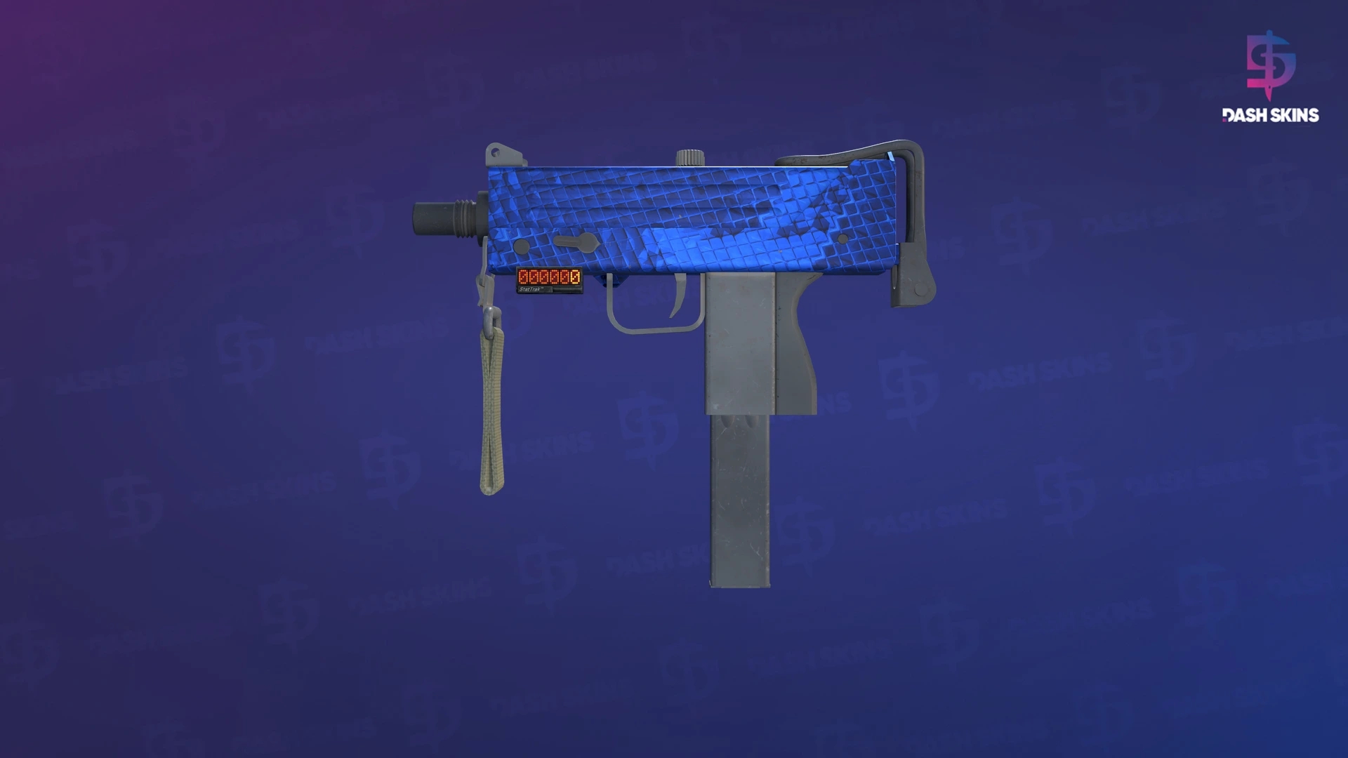 StatTrak™ MAC-10 | Lapis Gator (Minimal Wear) Screenshot Playside