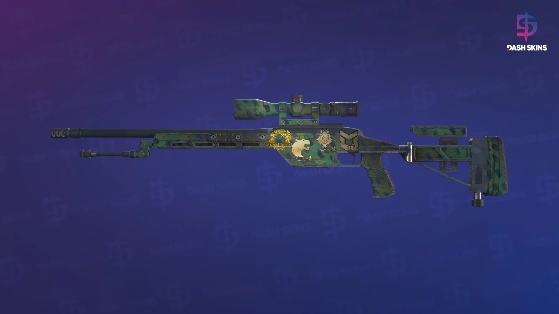Souvenir SSG 08 | Jungle Dashed (Field-Tested) Screenshot Playside