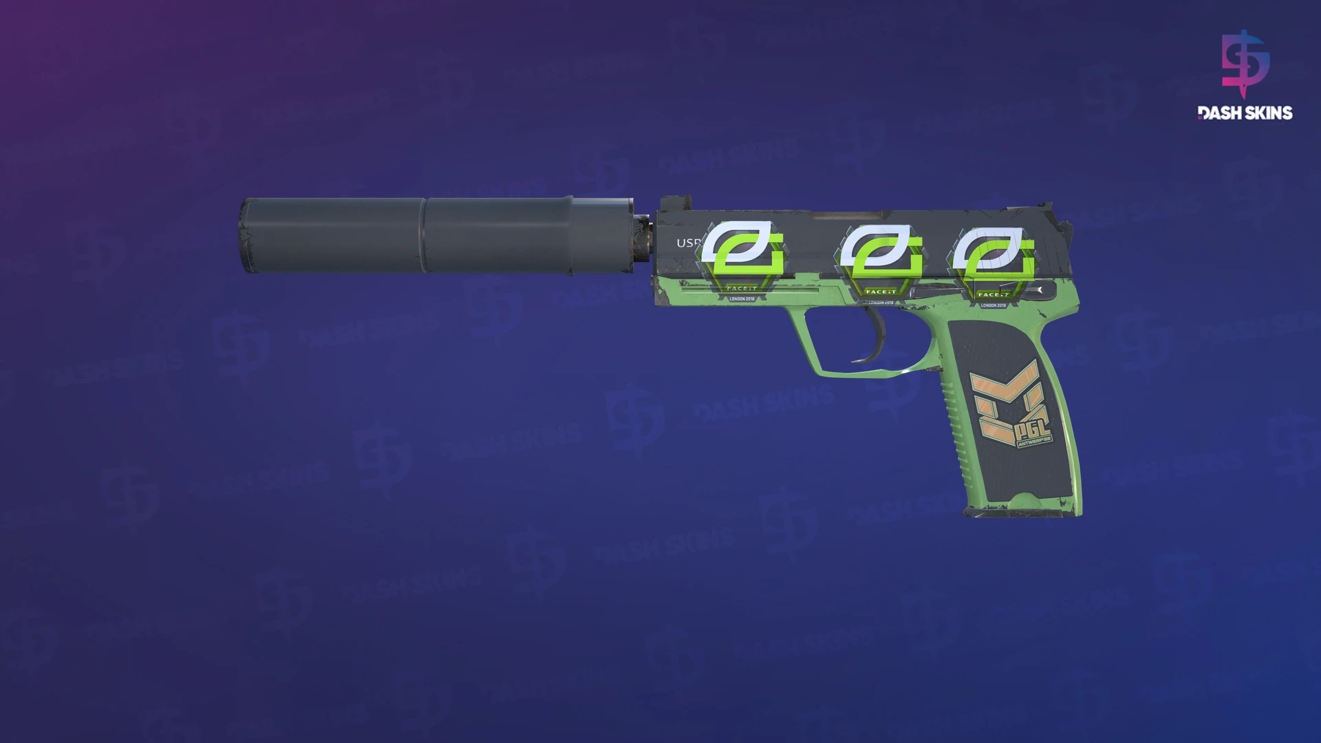 USP-S | Para Green (Minimal Wear) Screenshot Playside