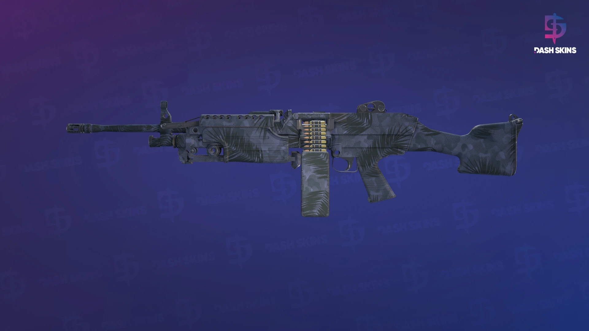 M249 | Midnight Palm (Minimal Wear) Screenshot Playside