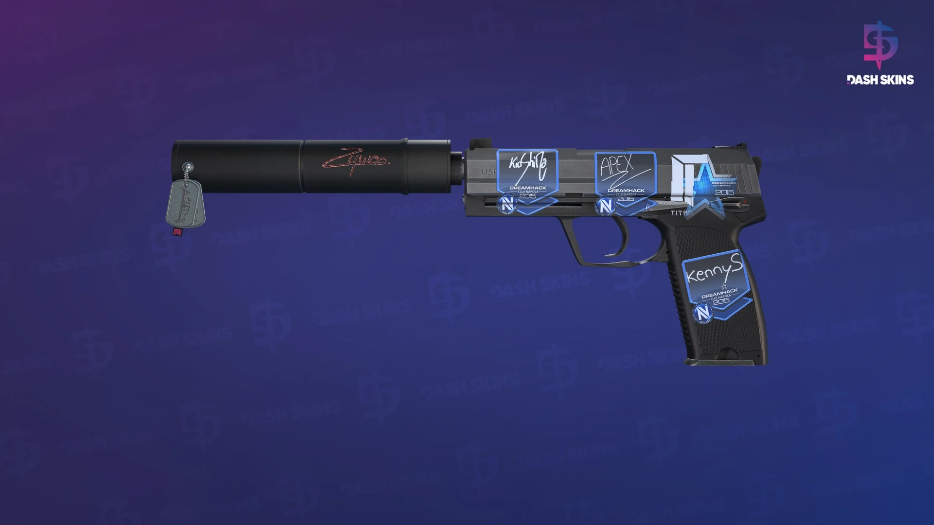 USP-S | Stainless (Minimal Wear) Screenshot Playside