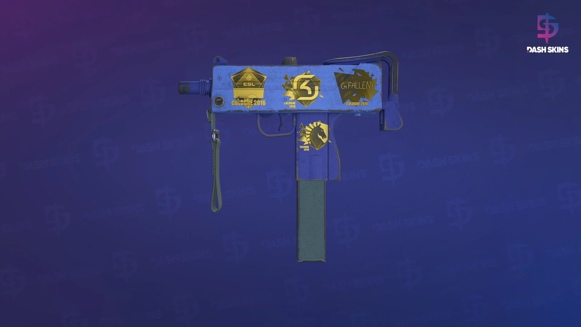 Souvenir MAC-10 | Indigo (Well-Worn) Screenshot Playside