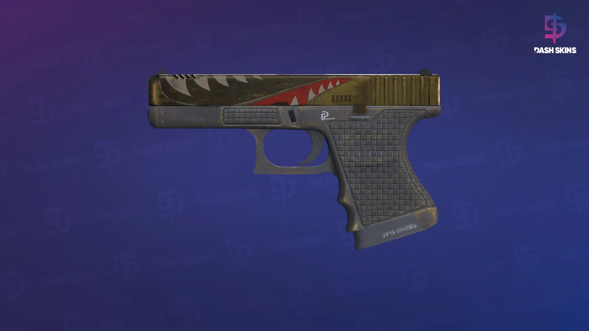 Glock-18 | Warhawk (Well-Worn) Screenshot Playside