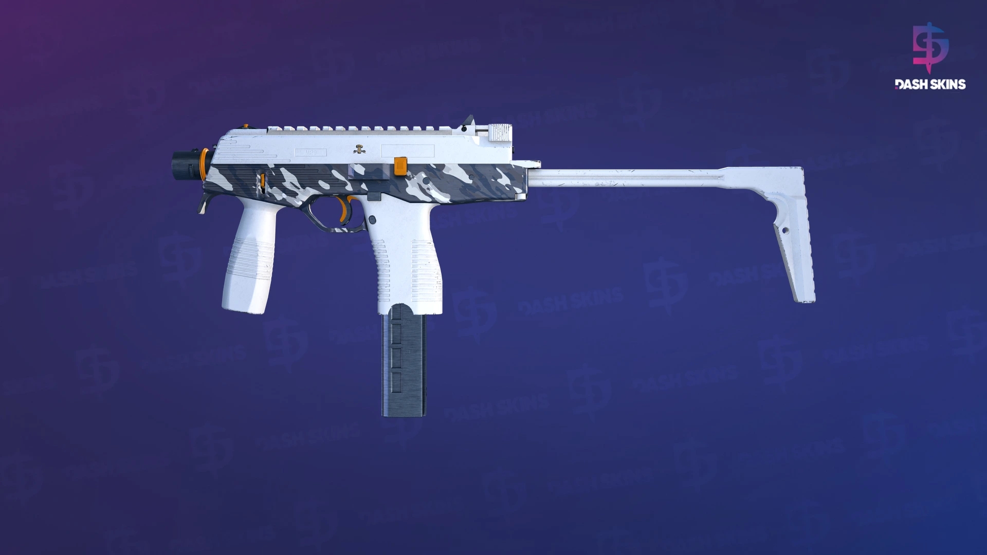 MP9 | Arctic Tri-Tone (Minimal Wear) Screenshot Playside