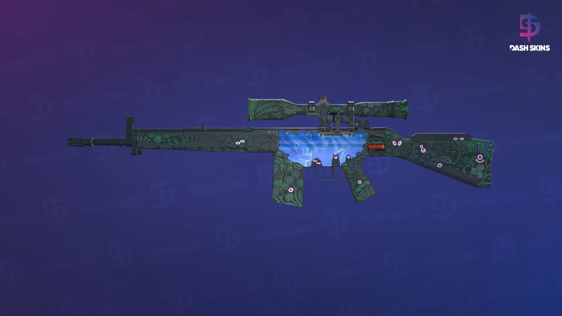 StatTrak™ G3SG1 | Dream Glade (Battle-Scarred) Screenshot Playside