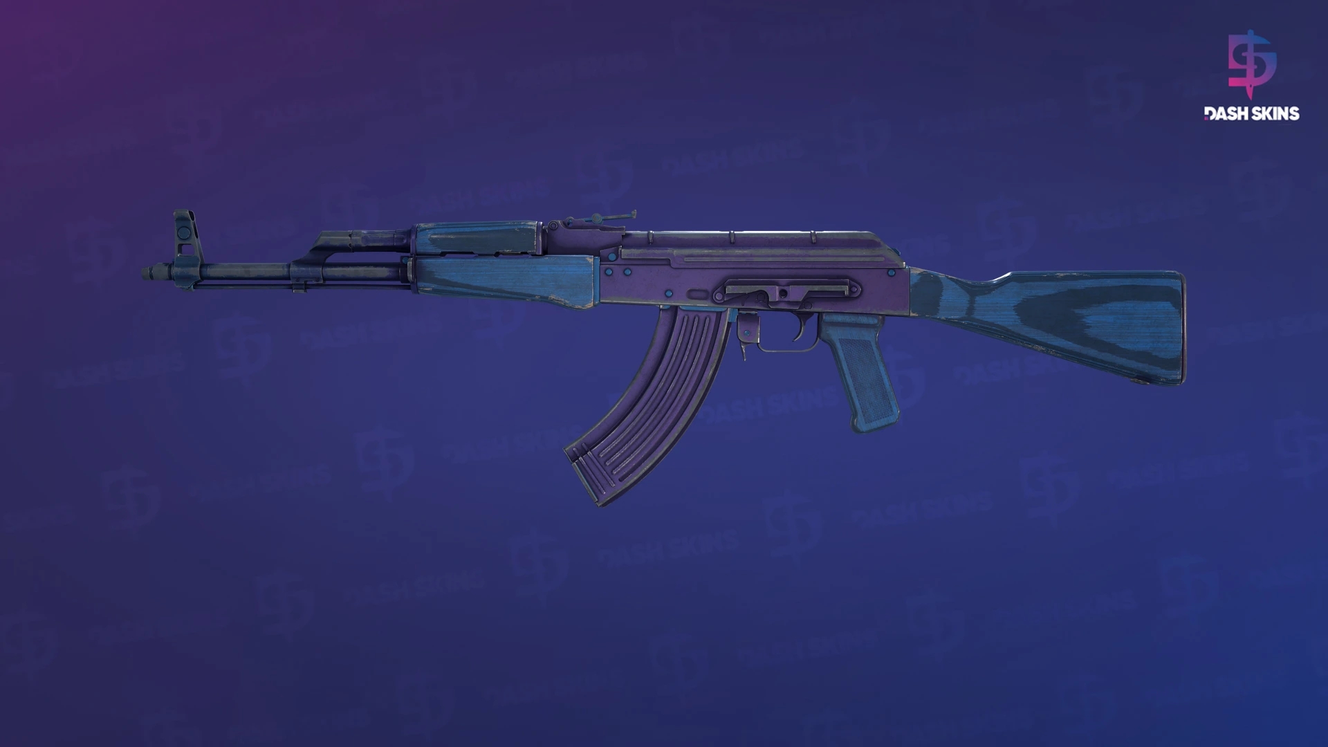 AK-47 | Midnight Laminate (Well-Worn) Screenshot Playside
