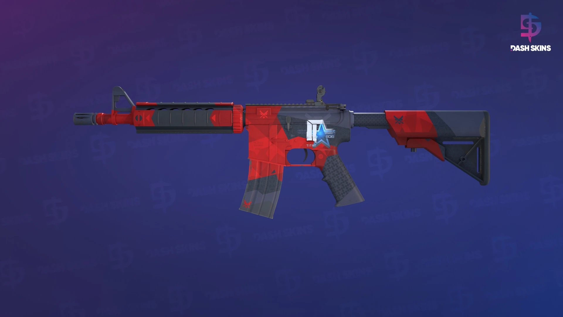 M4A4 | Evil Daimyo (Minimal Wear) Screenshot Playside