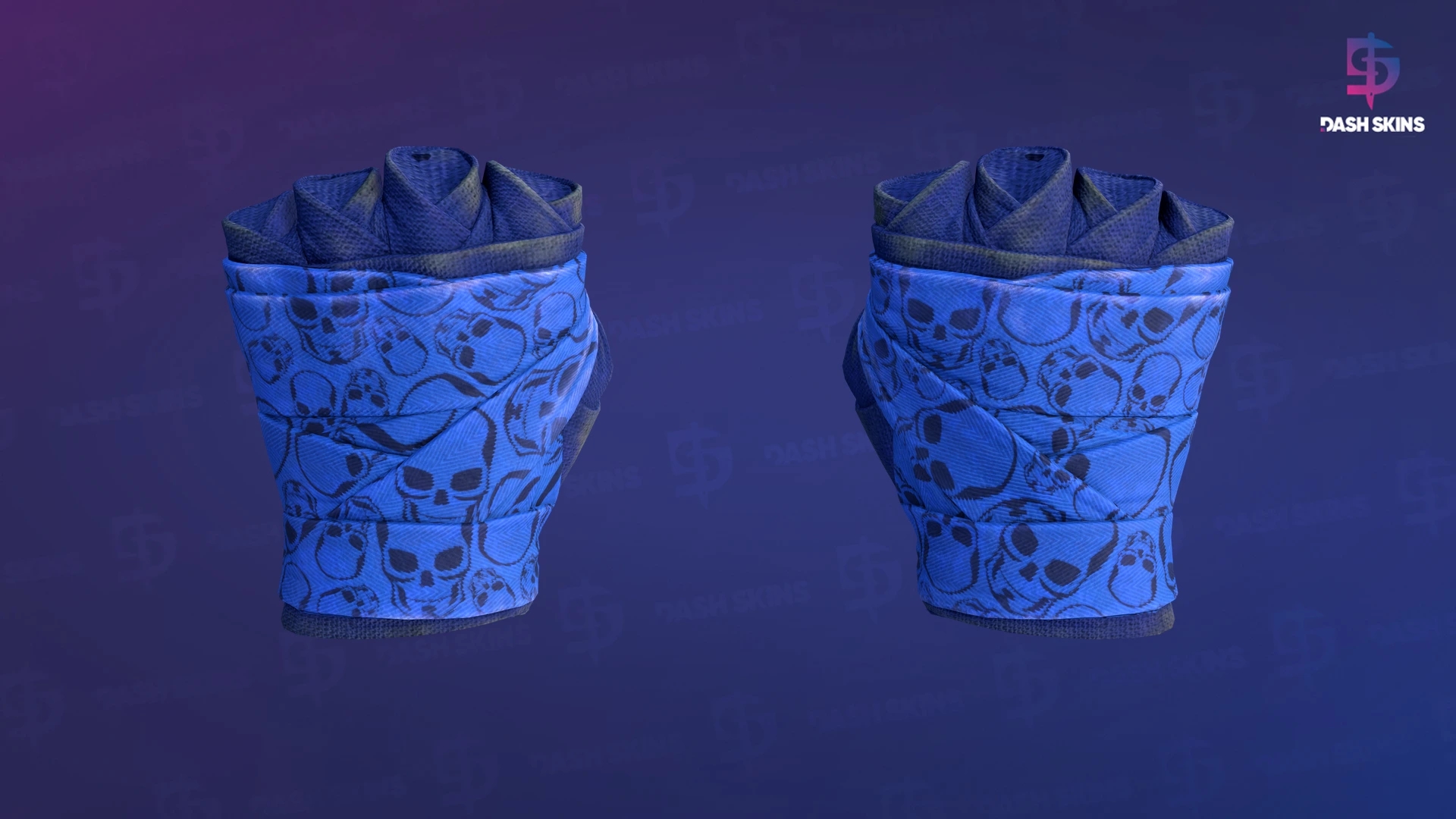 ★ Hand Wraps | Cobalt Skulls (Field-Tested) Screenshot Playside