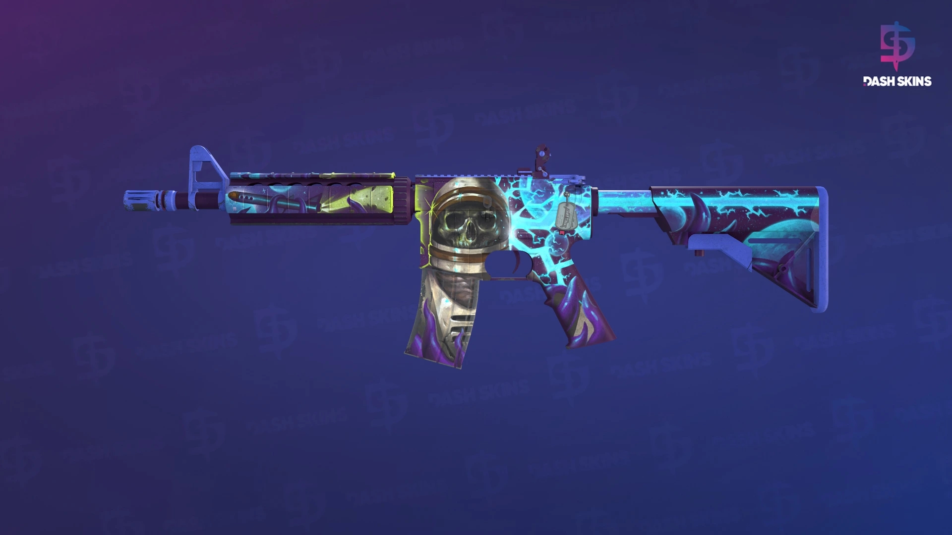 M4A4 | Desolate Space (Well-Worn) Screenshot Playside
