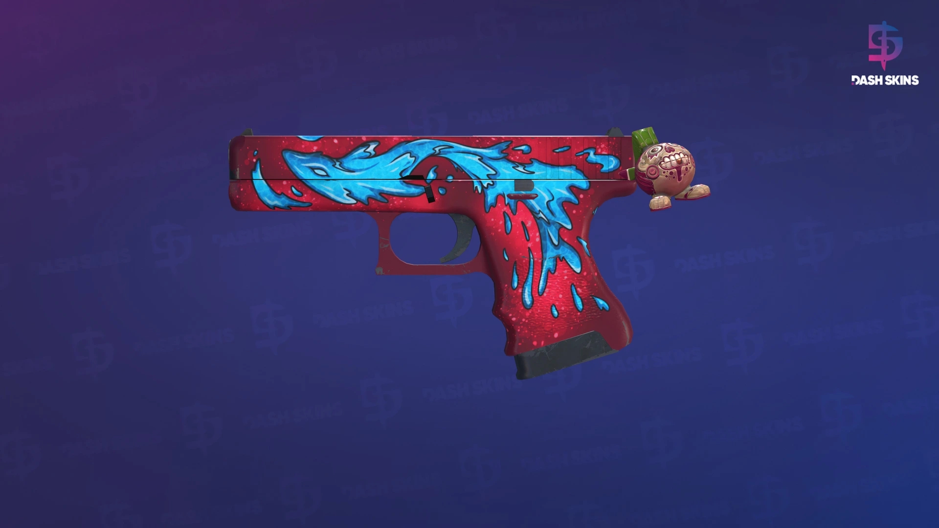 Glock-18 | Water Elemental (Minimal Wear) Screenshot Playside