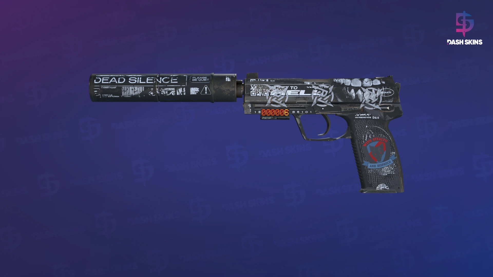 StatTrak™ USP-S | Ticket to Hell (Well-Worn) Screenshot Playside