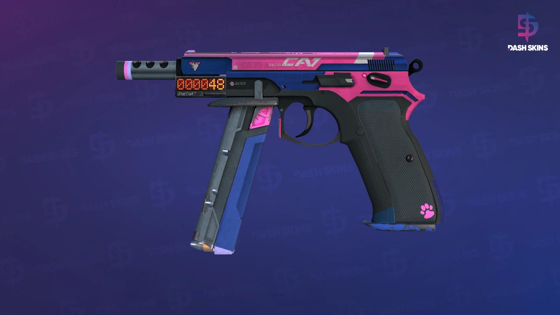 StatTrak™ CZ75-Auto | Tacticat (Field-Tested) Screenshot Playside