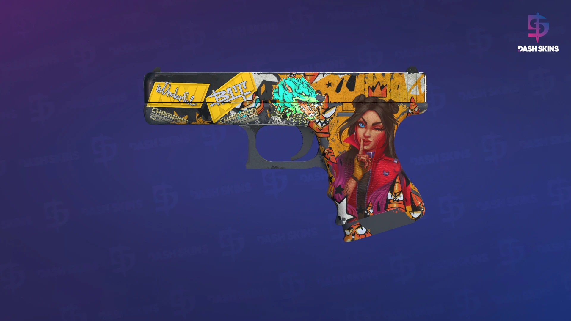 Glock-18 | Bullet Queen (Battle-Scarred) Screenshot Playside