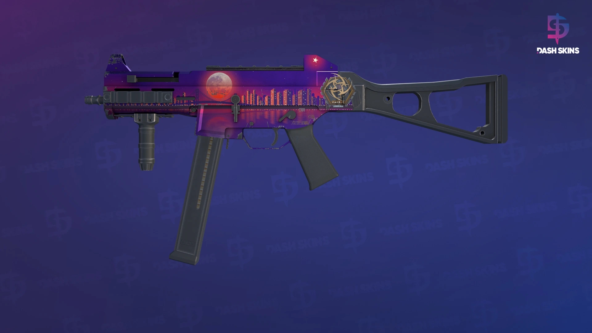 UMP-45 | Moonrise (Field-Tested) Screenshot Playside
