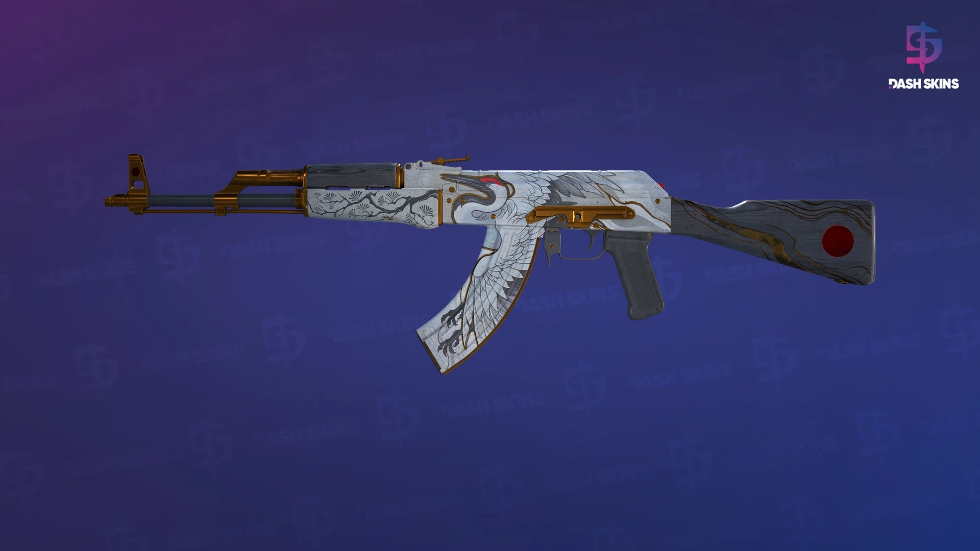 AK-47 | Crane Flight (Well-Worn) Screenshot Playside