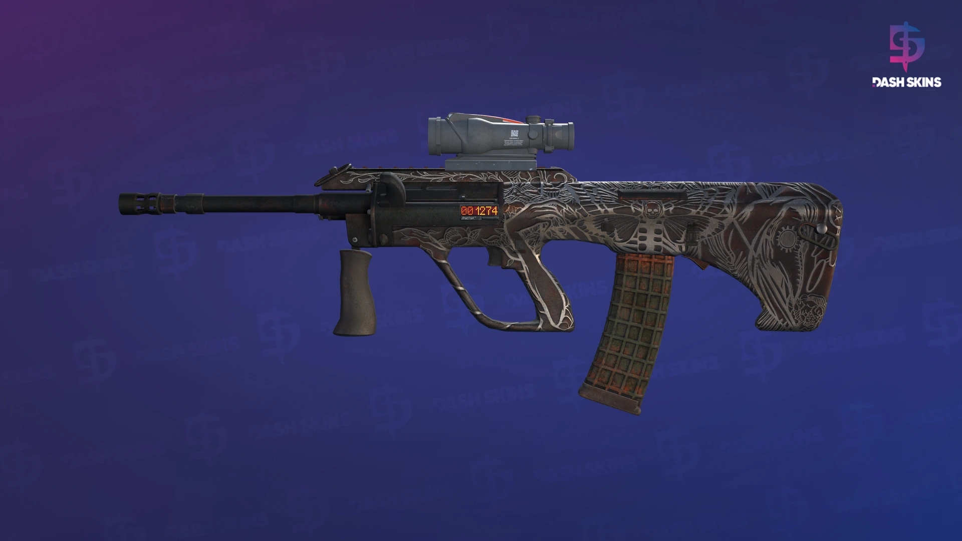 StatTrak™ AUG | Plague (Battle-Scarred) Screenshot Playside