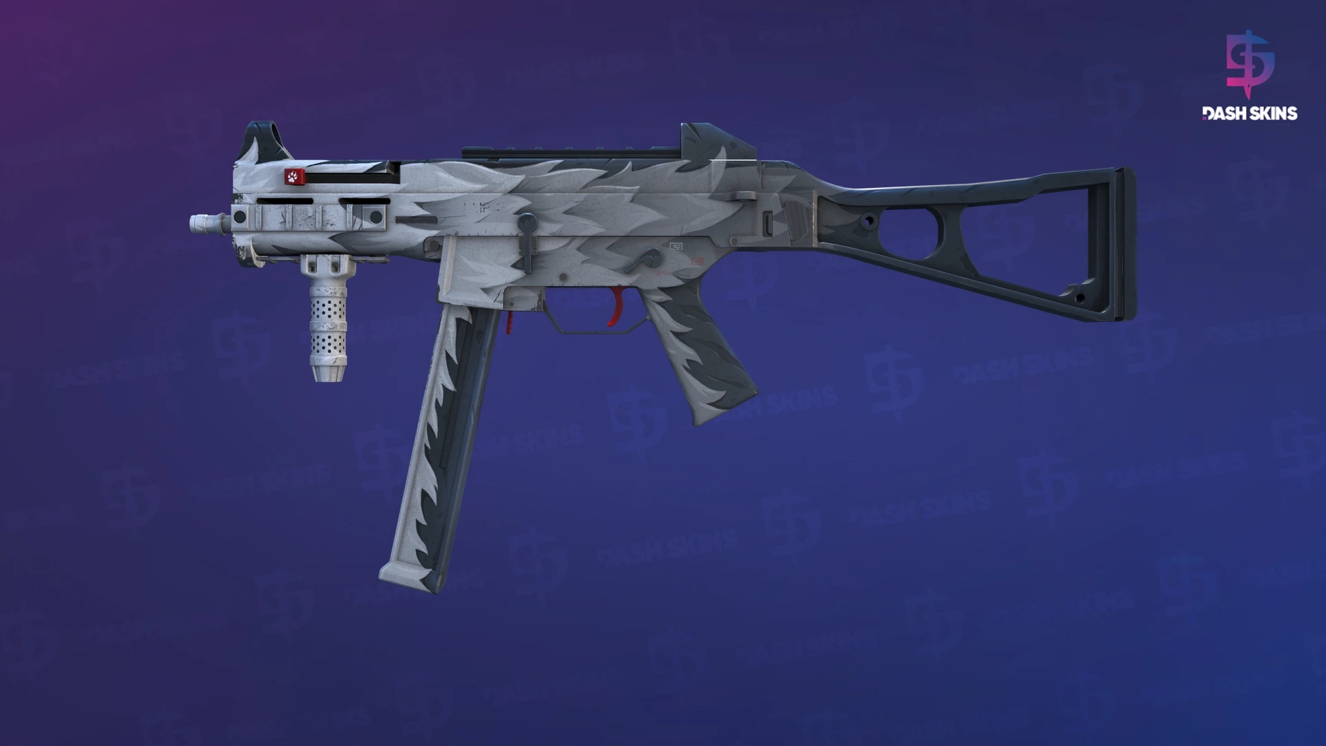 UMP-45 | Arctic Wolf (Field-Tested) Screenshot Playside