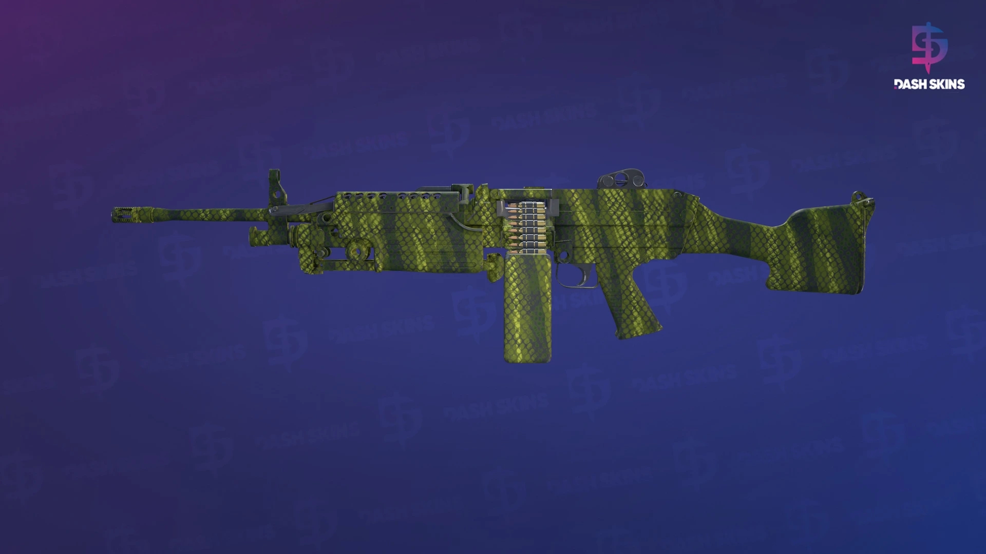 M249 | Gator Mesh (Factory New) Screenshot Playside