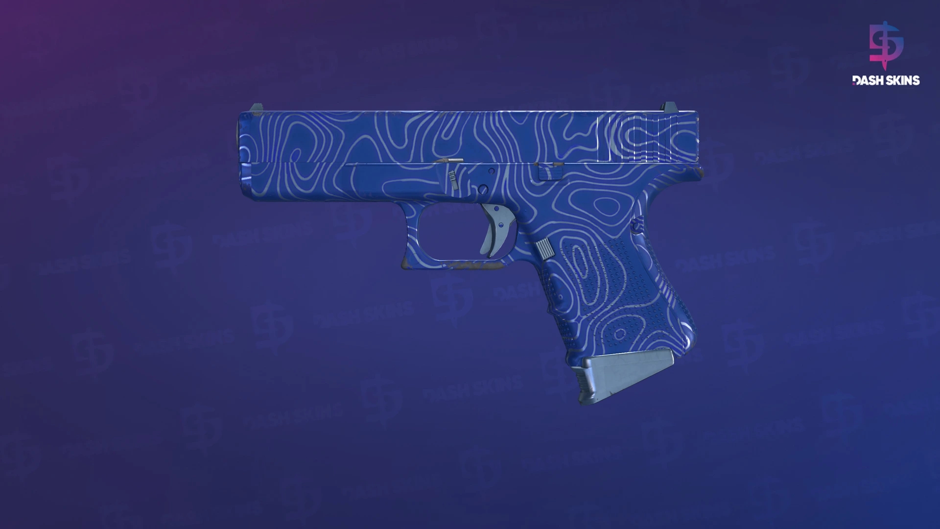 Glock-18 | Ocean Topo (Minimal Wear) Screenshot Playside