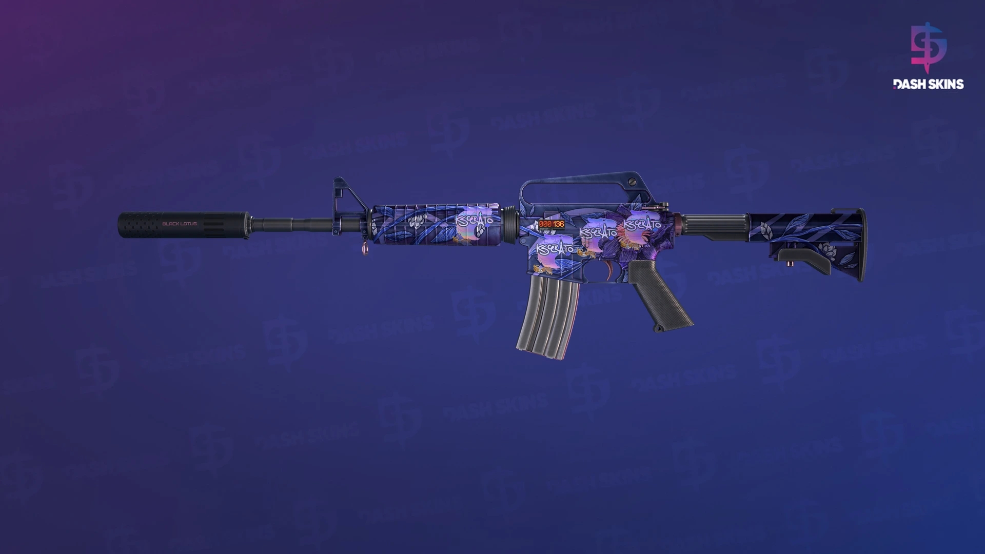 StatTrak™ M4A1-S | Black Lotus (Minimal Wear) Screenshot Playside