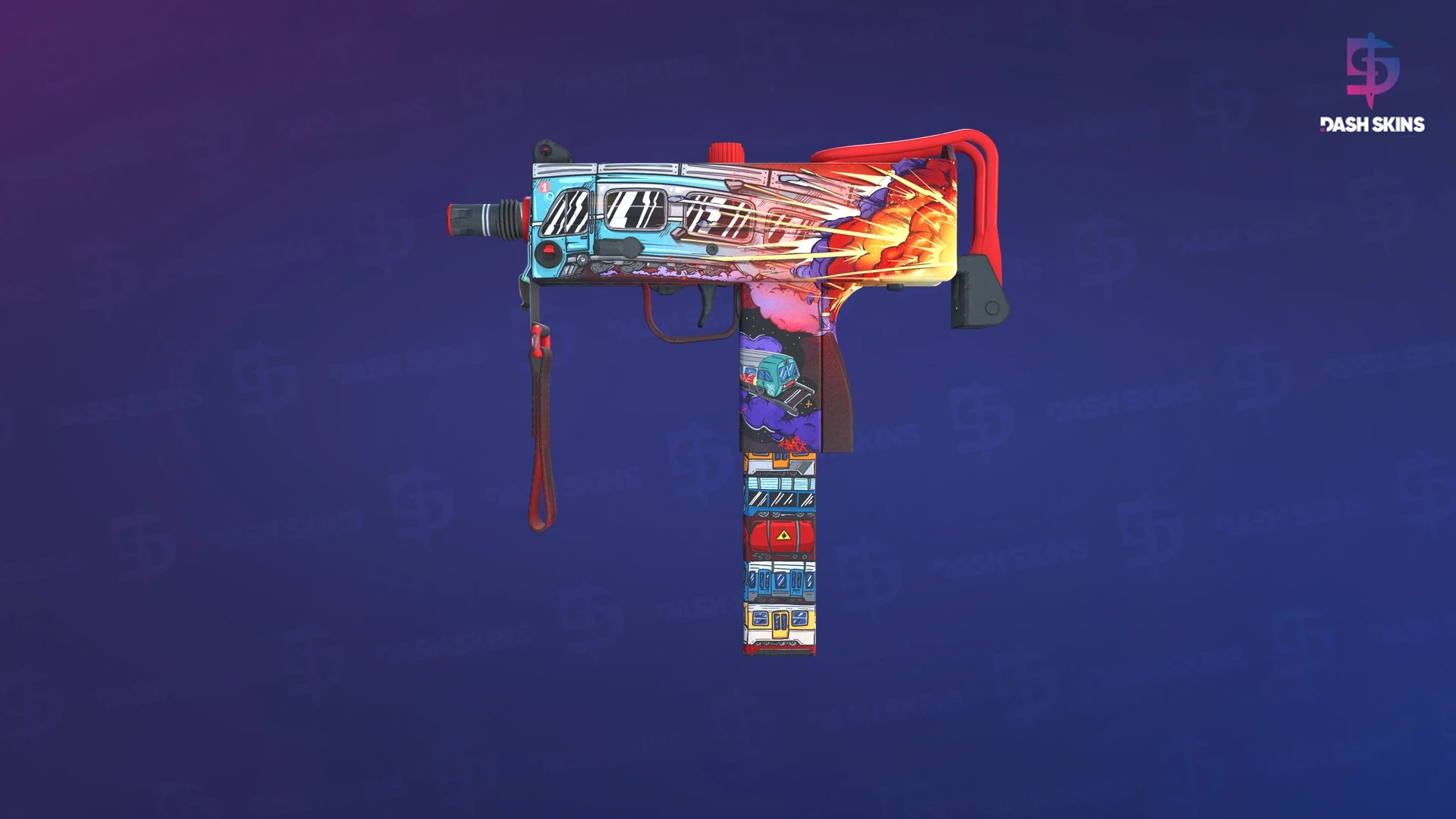 MAC-10 | Derailment (Factory New) Screenshot Playside