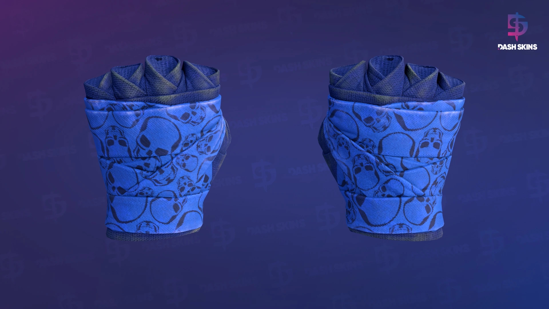 ★ Hand Wraps | Cobalt Skulls (Field-Tested) Screenshot Playside