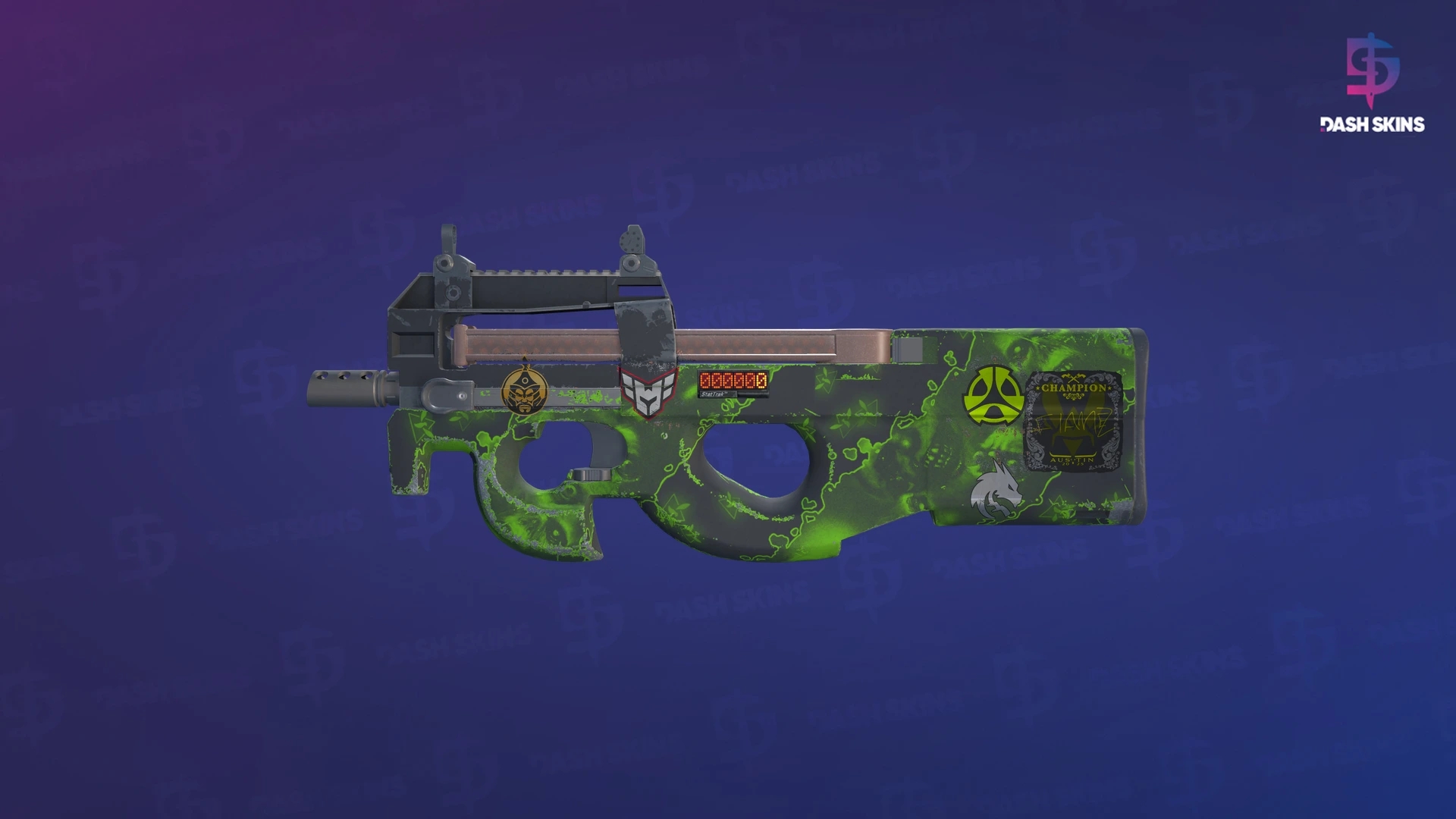 StatTrak™ P90 | Virus (Minimal Wear) Screenshot Playside