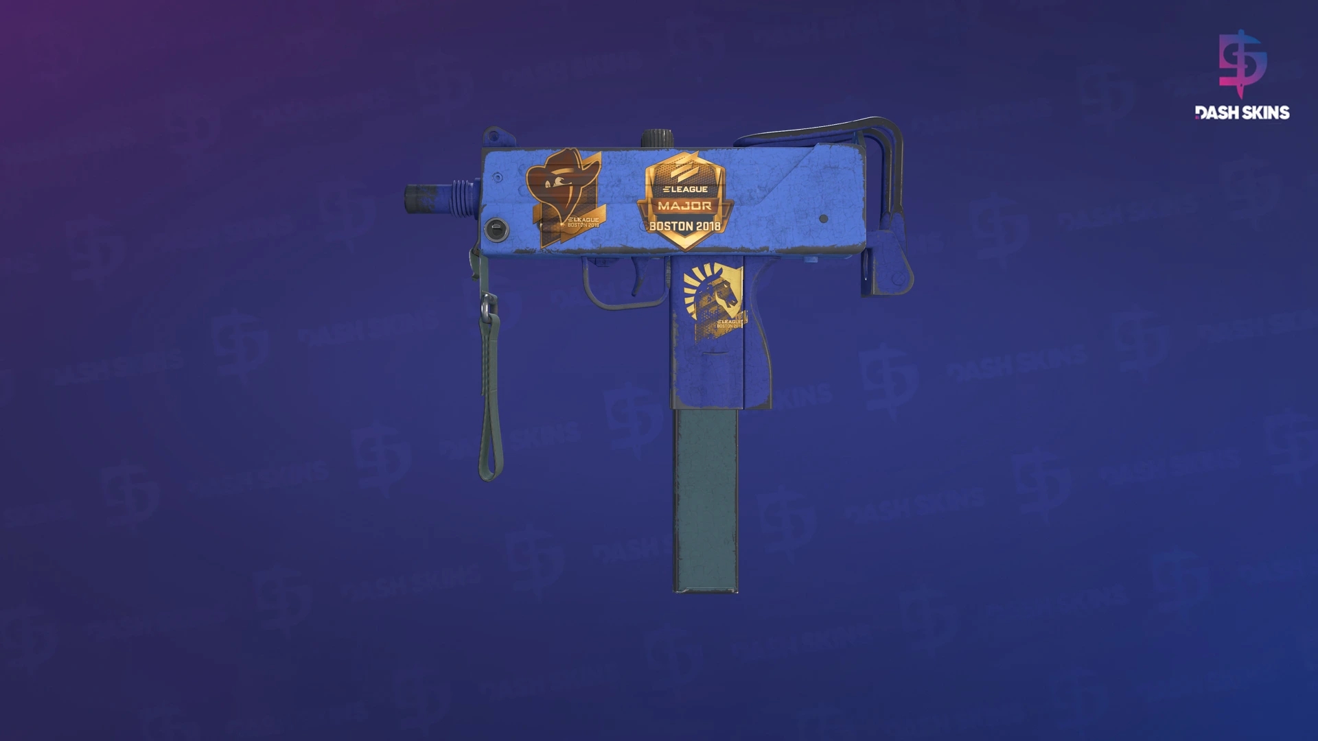 Souvenir MAC-10 | Indigo (Well-Worn) Screenshot Playside
