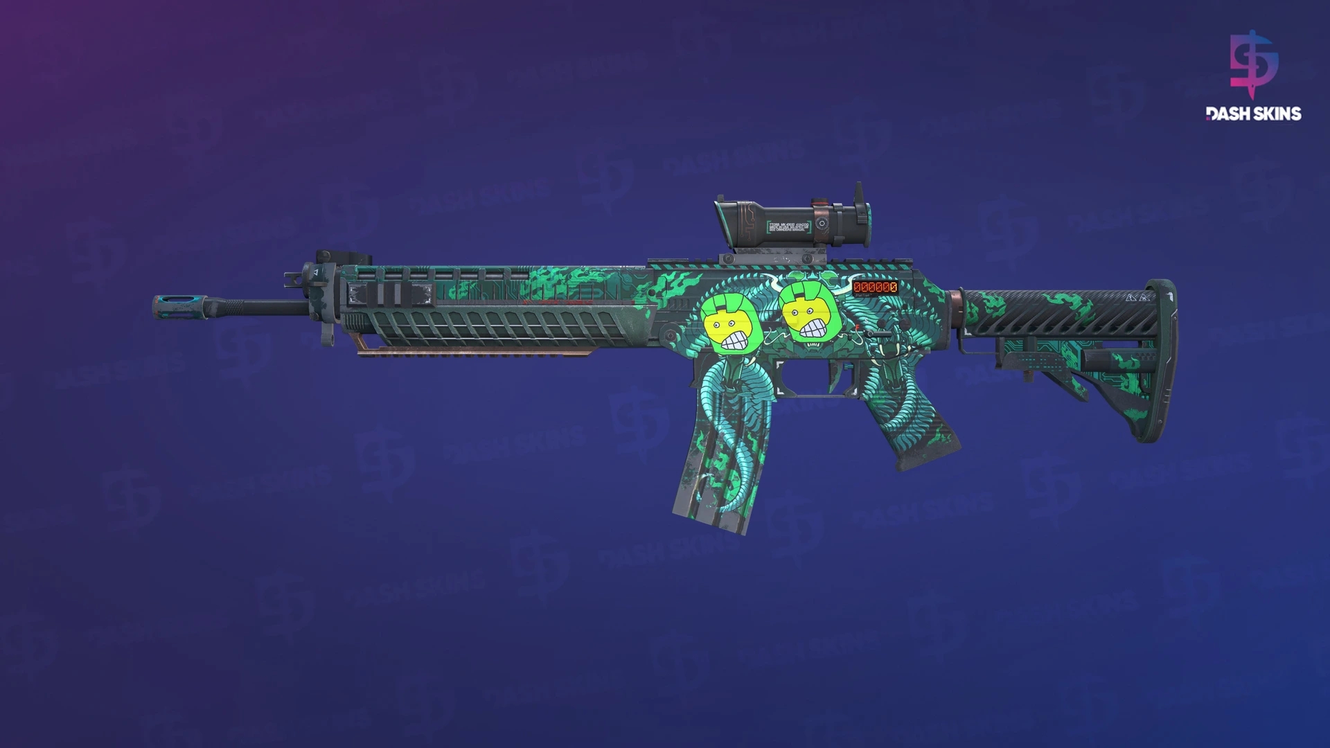StatTrak™ SG 553 | Dragon Tech (Field-Tested) Screenshot Playside