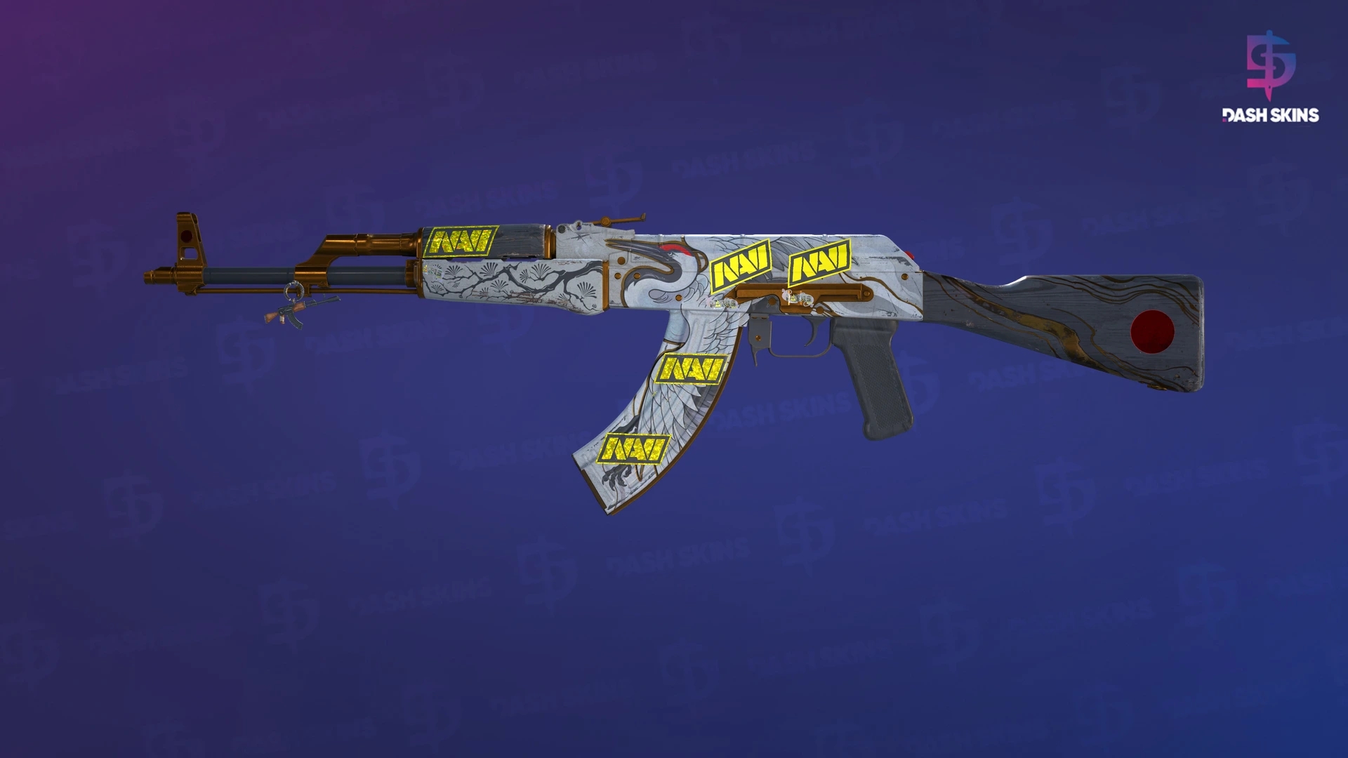 AK-47 | Crane Flight (Well-Worn) Screenshot Playside
