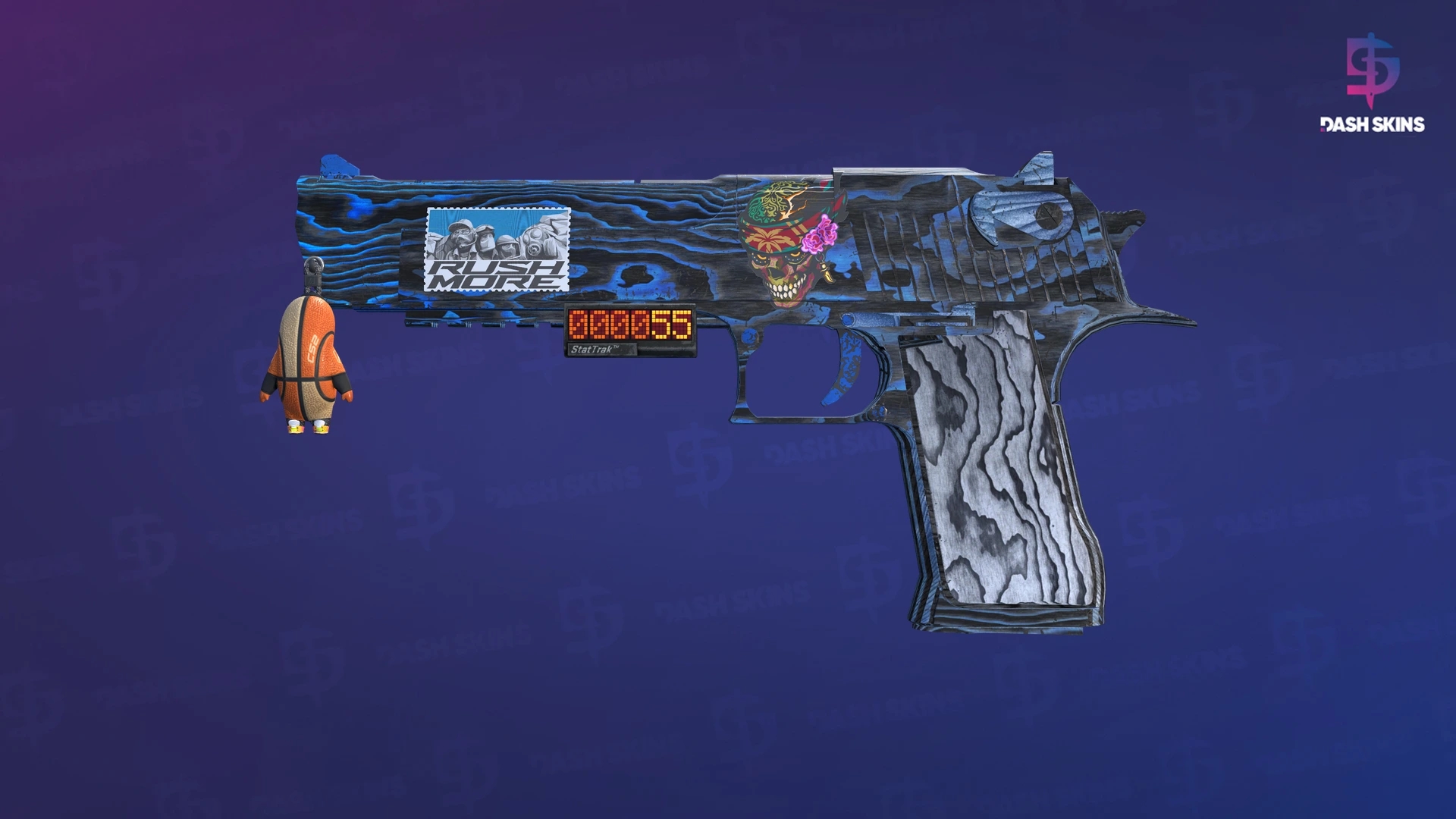 StatTrak™ Desert Eagle | Blue Ply (Well-Worn) Screenshot Playside