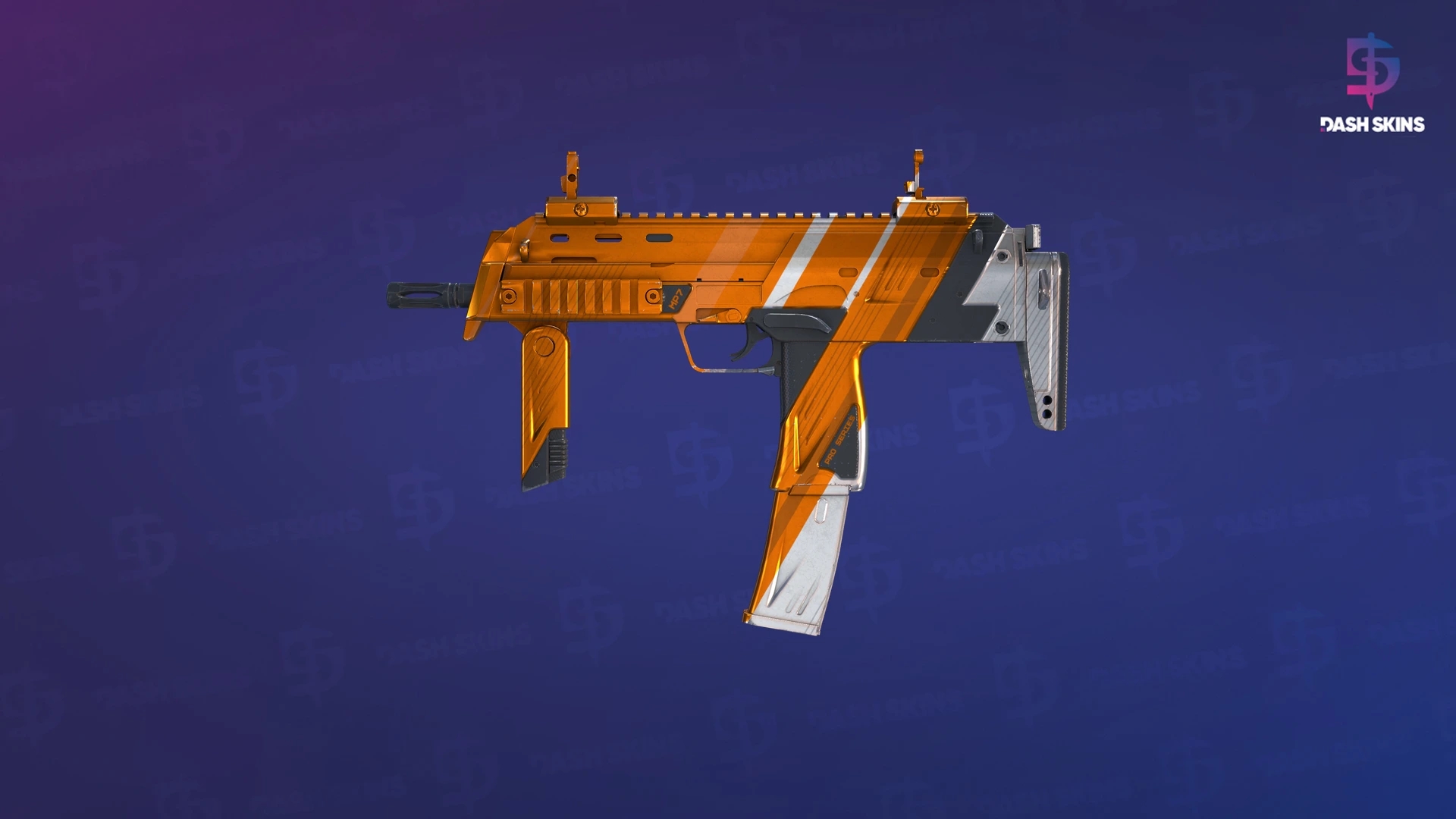 MP7 | Amberline (Minimal Wear) Screenshot Playside