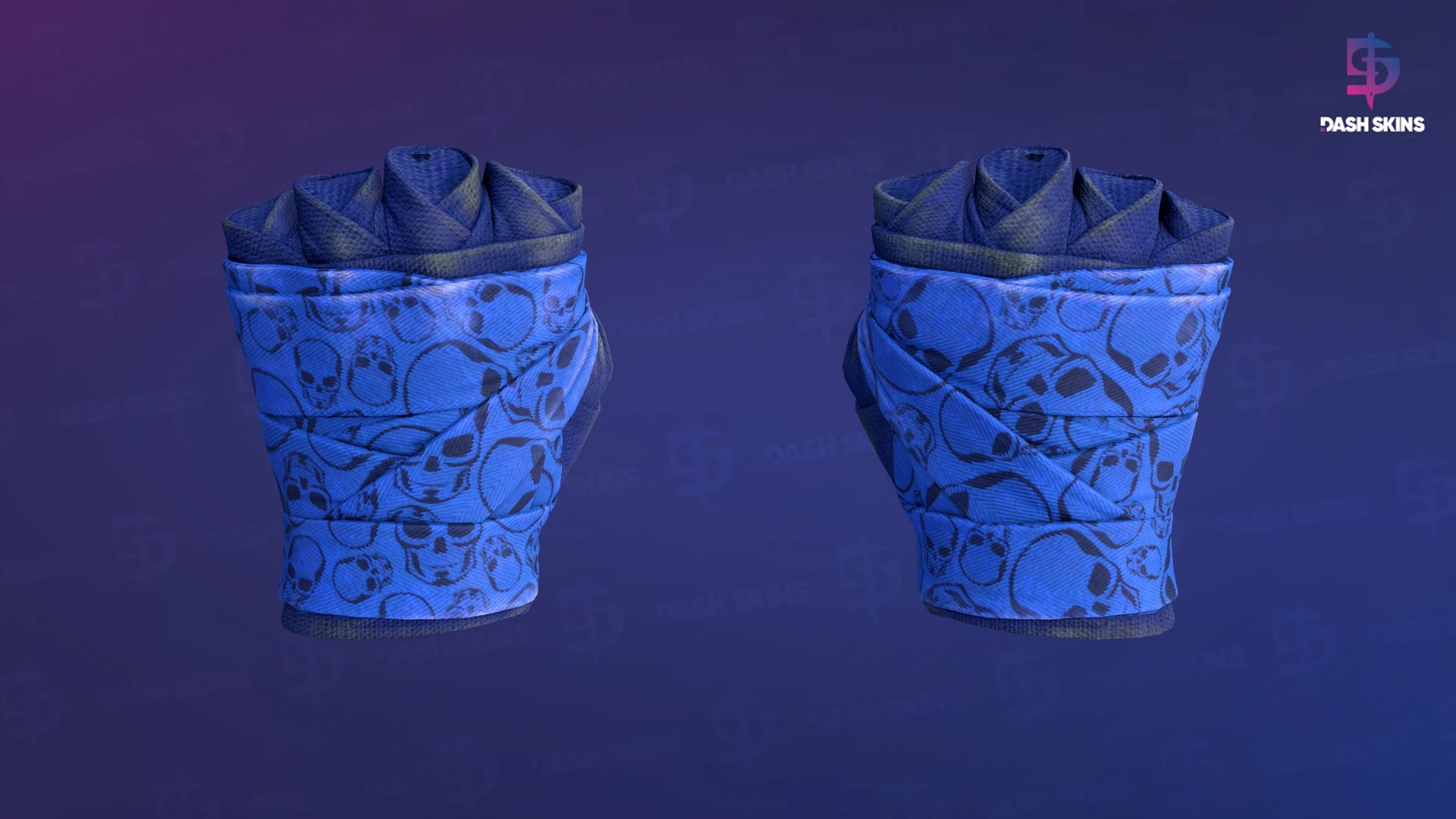 ★ Hand Wraps | Cobalt Skulls (Field-Tested) Screenshot Playside