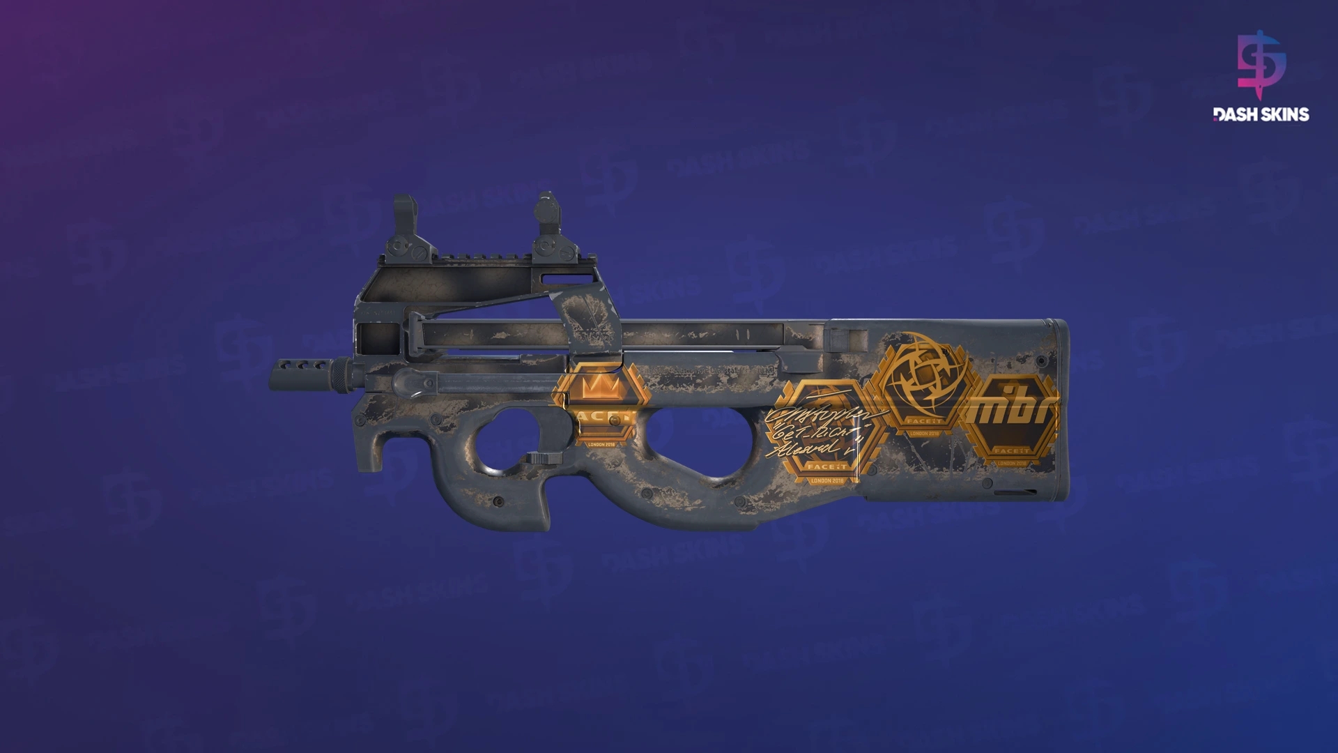 Souvenir P90 | Scorched (Battle-Scarred) Screenshot Playside
