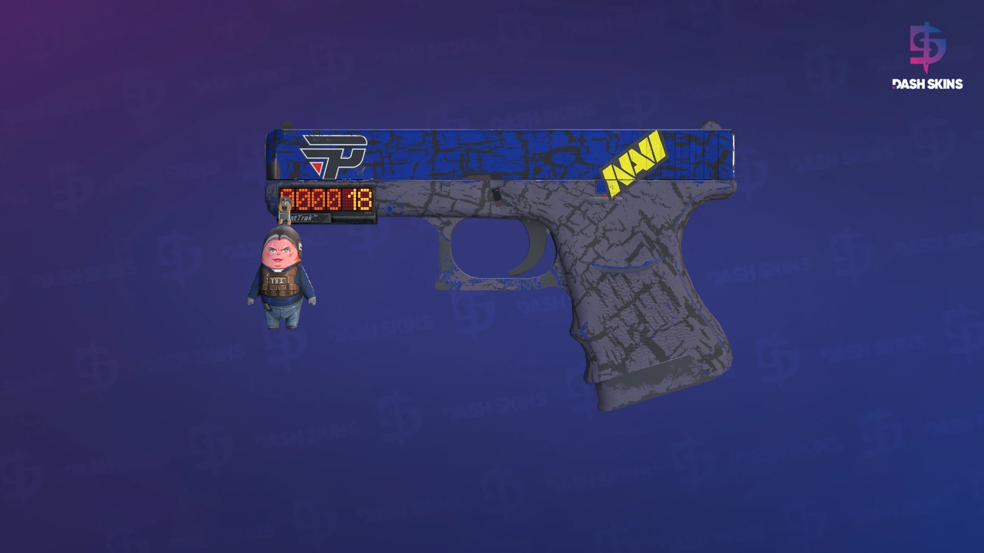 StatTrak™ Glock-18 | Blue Fissure (Field-Tested) Screenshot Playside