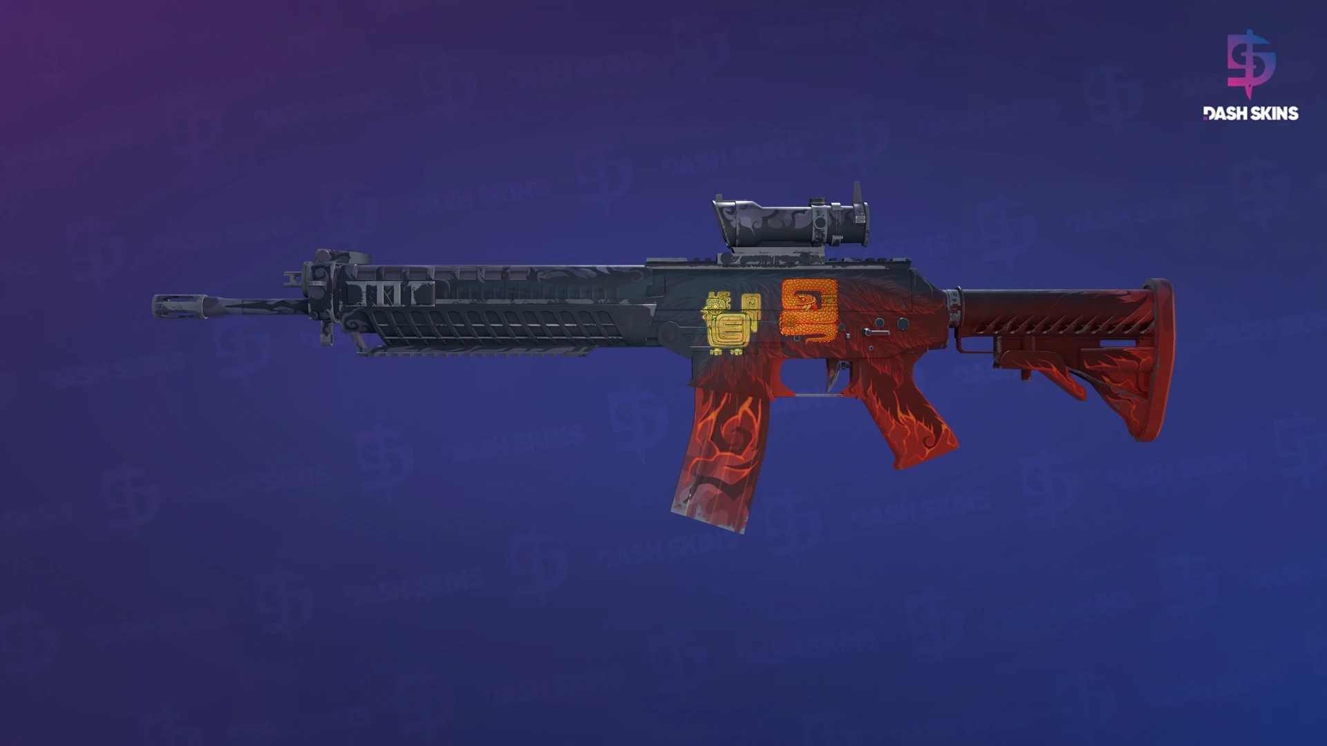 SG 553 | Darkwing (Well-Worn) Screenshot Playside