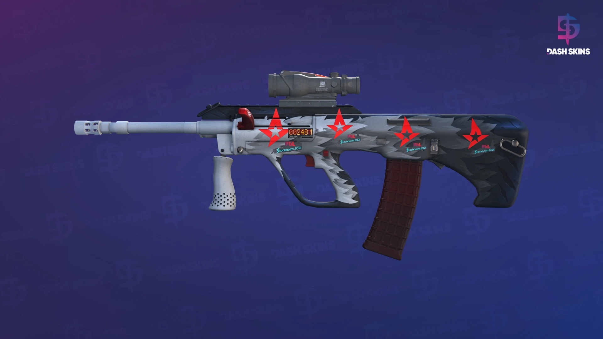 StatTrak™ AUG | Arctic Wolf (Field-Tested) Screenshot Playside