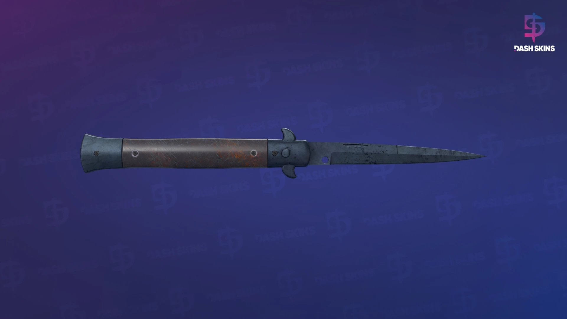 ★ Stiletto Knife | Blue Steel (Field-Tested) Screenshot Playside