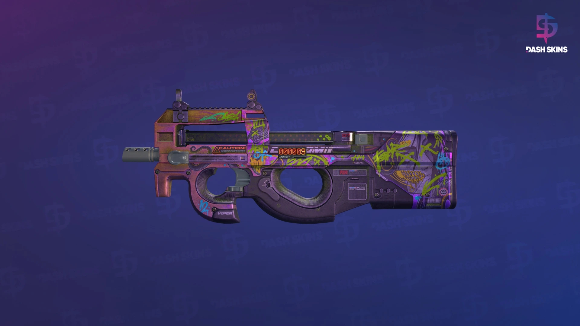 StatTrak™ P90 | Neoqueen (Battle-Scarred) Screenshot Playside