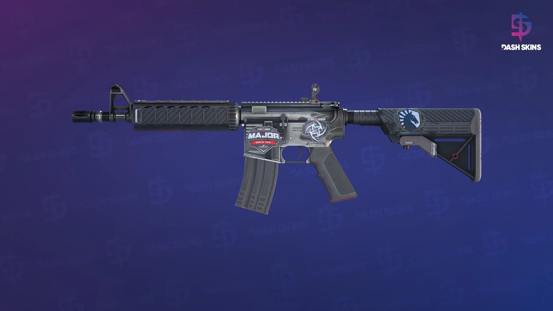 M4A4 | Magnesium (Well-Worn) Screenshot Playside