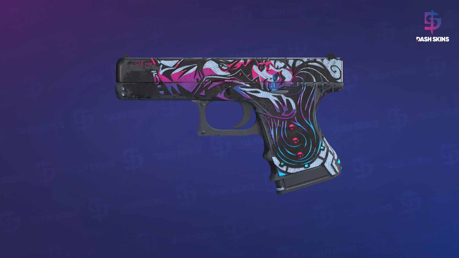 Glock-18 | Neo-Noir (Battle-Scarred) Screenshot Playside