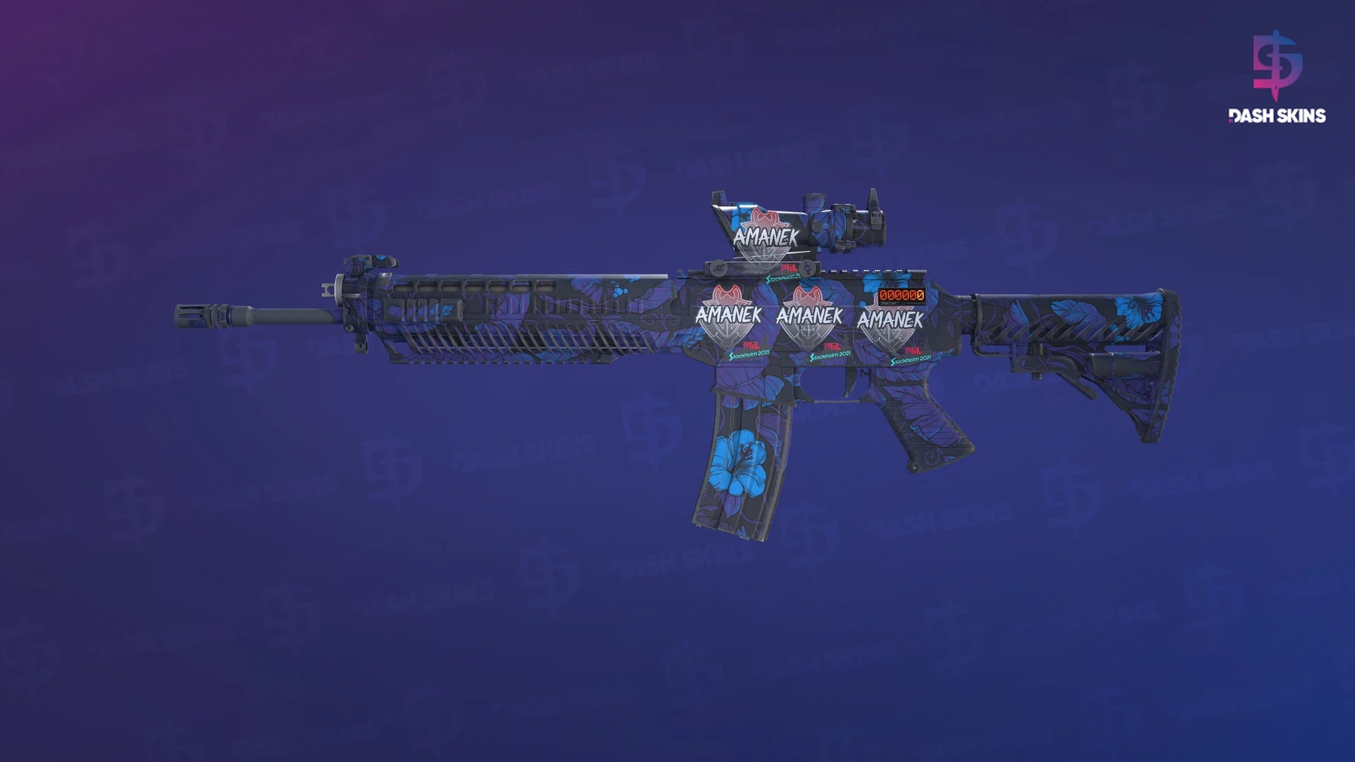 StatTrak™ SG 553 | Aloha (Field-Tested) Screenshot Playside